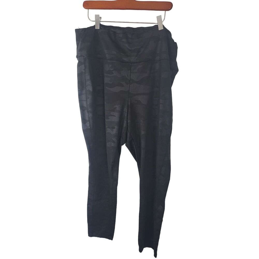Rewind Leggings 3X‎ Womens Black Camo Print High Rise Plus Size Skinny Pull On